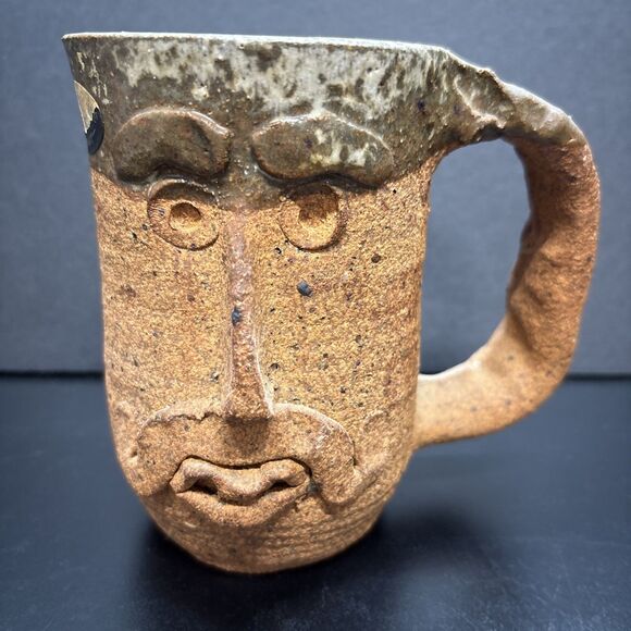 Robert Weiss Originals Vintage Stoneware Face Mug - Picture 1 of 4